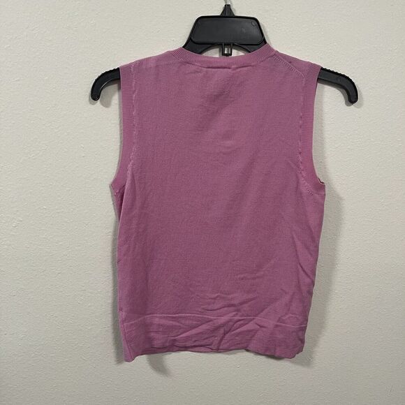Theory Pink Wool Sweater Tank Top Women’s Size Large - Picture 5 of 5